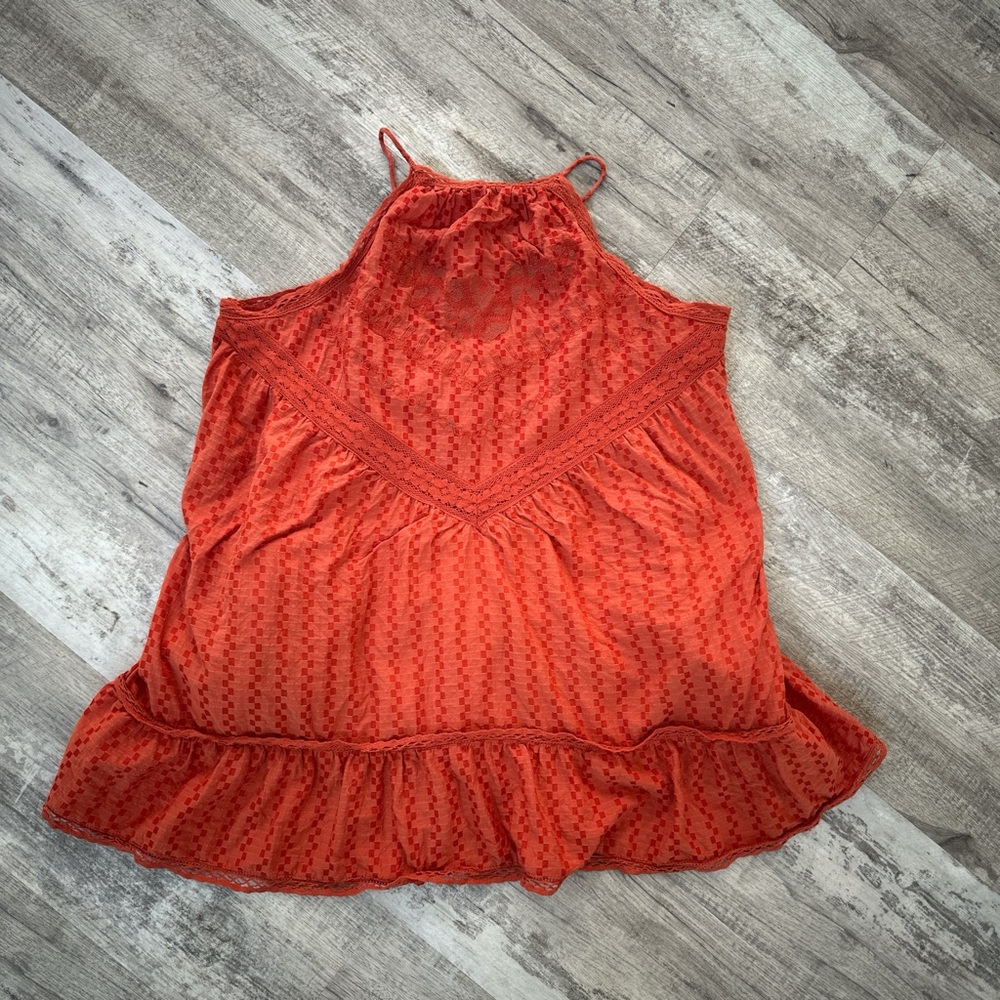 Free People Red Sleeveless Top